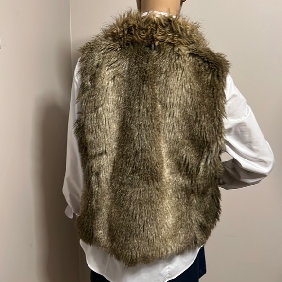 Express Faux Fur Western Country Cowgirl Neutral Ranch Rodeo Festival Layer L - Picture 4 of 13